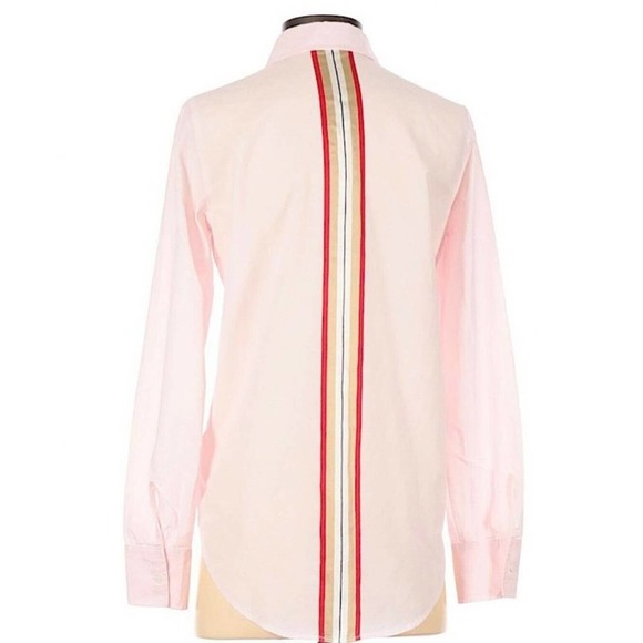 Athleta Blouse Button Down Top Shirt collared Lightweight Blush Pink Sz XXS - Picture 2 of 10